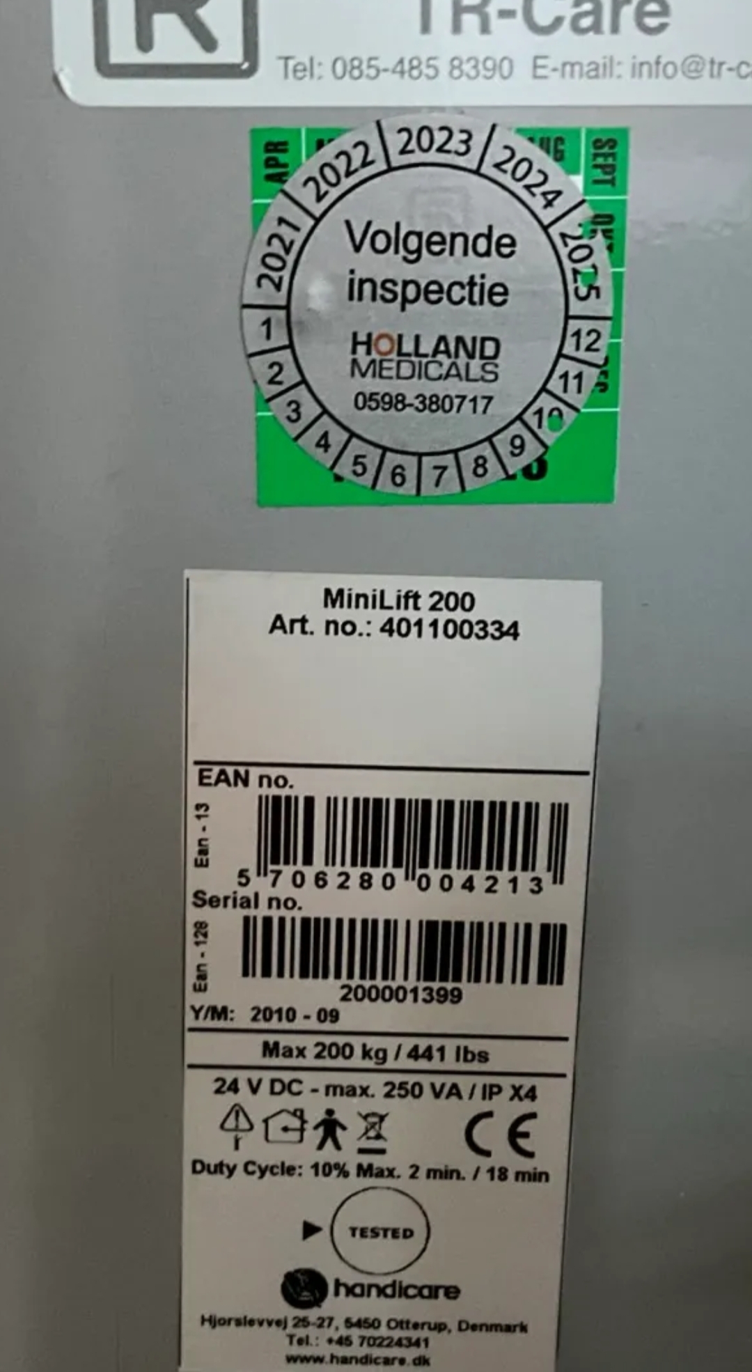 Image(s) de l'annonce Pont élévateur Handicare MiniLift 200