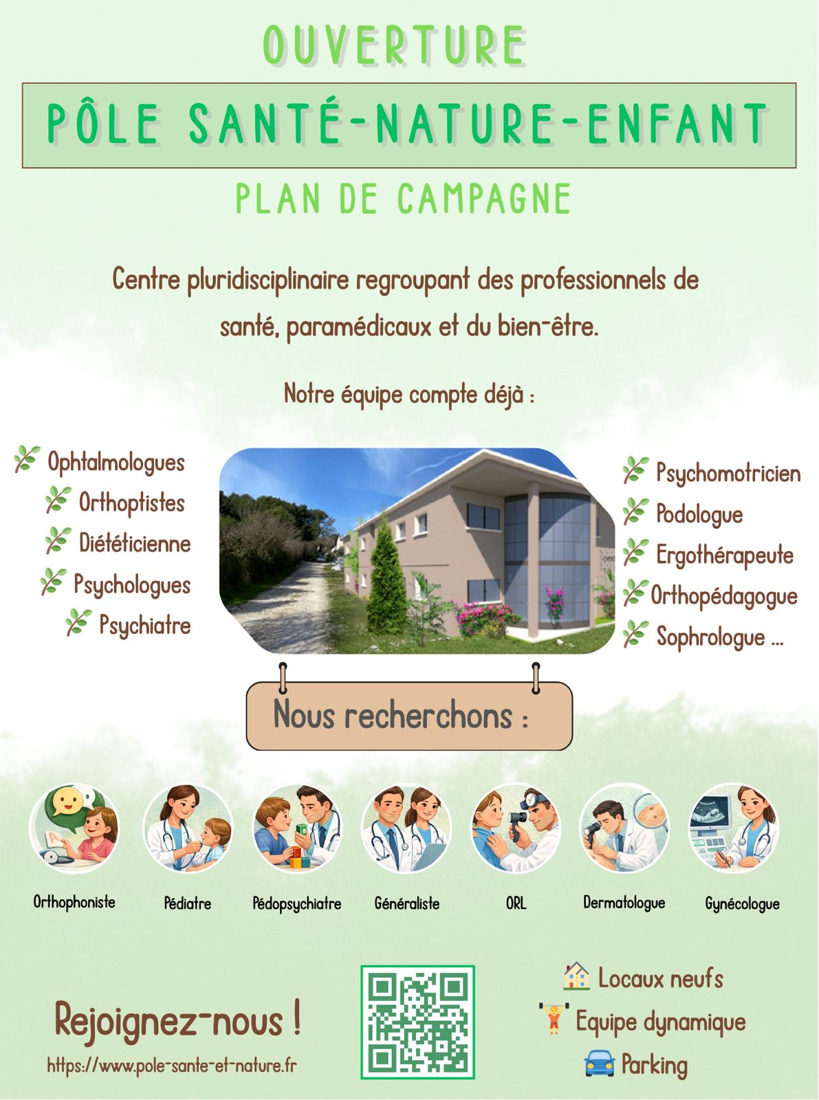Image(s) de l'annonce Le Pôle Santé Nature et Enfants à Plan de Campagne (13) -location partagee