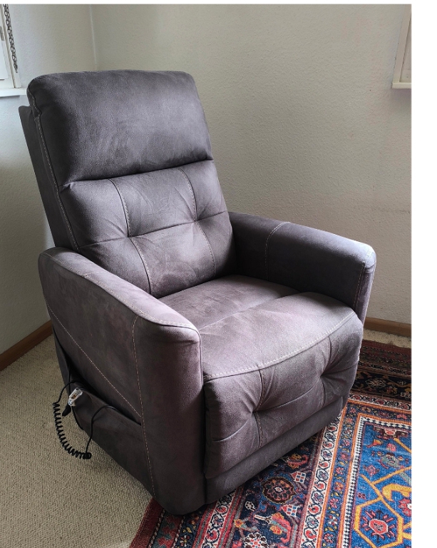 Image(s) de l'annonce Je fais le don du Fauteuil Releveur gris