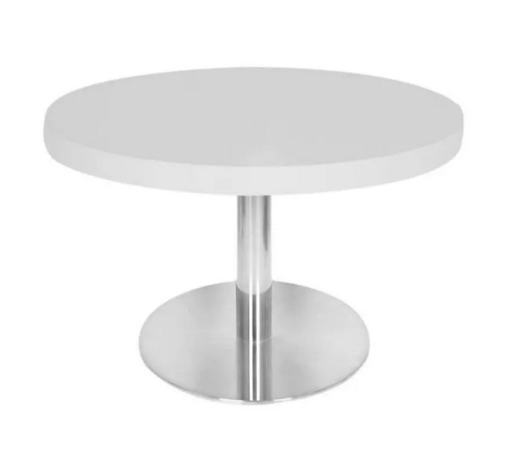 Image(s) de l'annonce Table basse ronde Diamètre 60cm pied inox 25kg