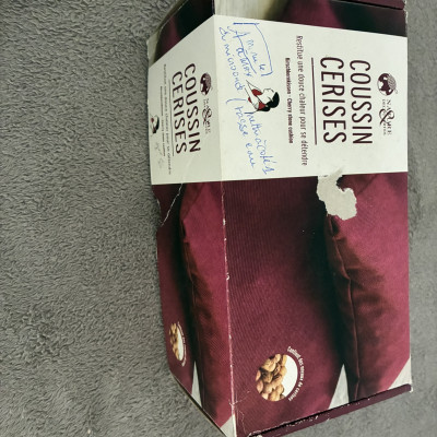 Image(s) de l'annonce Coussin aux noyaux de cerise – Chaud ou froid pour apaiser tensions sur nuque, épaules, bas du dos – Très bon état
