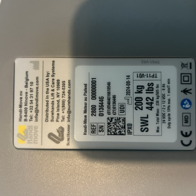 Image(s) de l'annonce Vente – Moteur de plafond Handi-Move 200 kg (Lève personne)