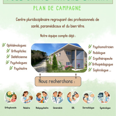 Image(s) de l'annonce Le Pôle Santé Nature et Enfants à Plan de Campagne (13) -location partagee