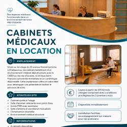 Cabinets médicaux clef en main sur Châteauroux
